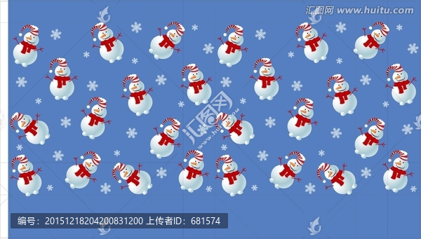 圣誕雪人手提袋