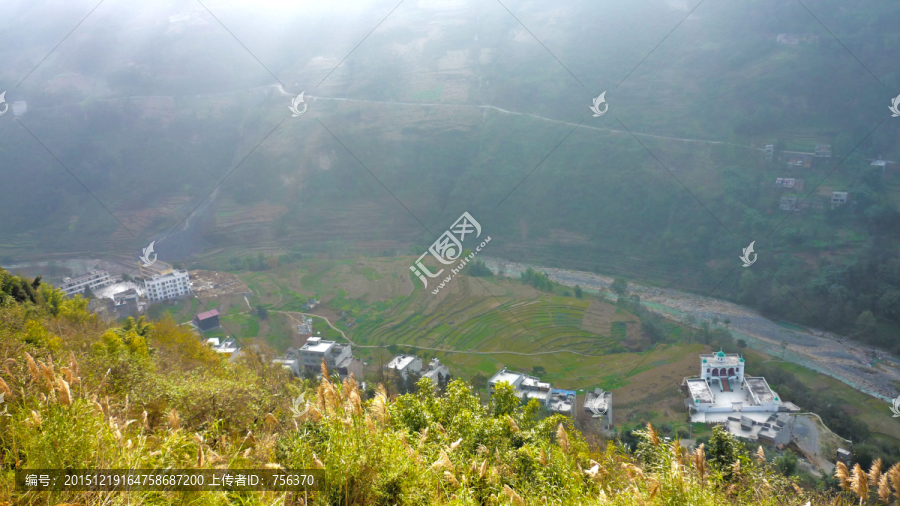 大山冬景,光芒,高山,山峰