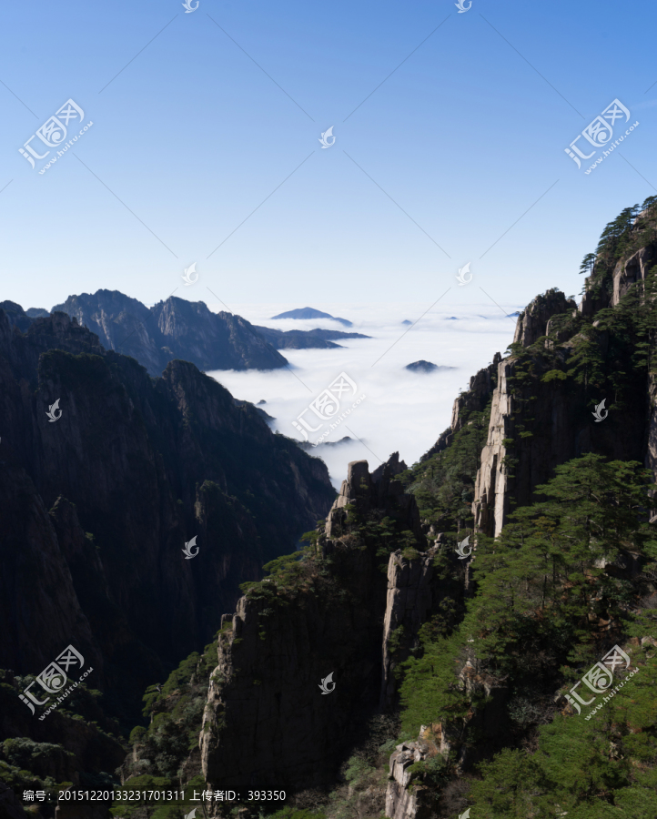 黄山高像素接片,全景图,竖片