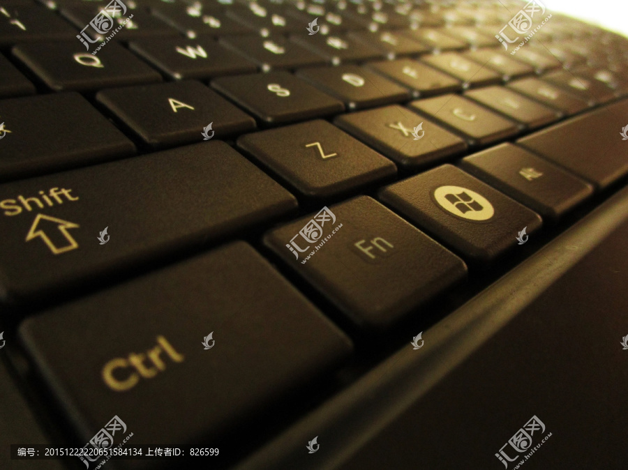 商务大气计算机键盘实拍素材
