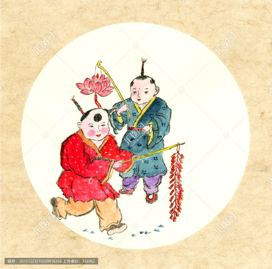 國畫過春節(jié)