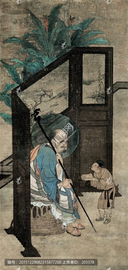 劉松年,羅漢高清圖
