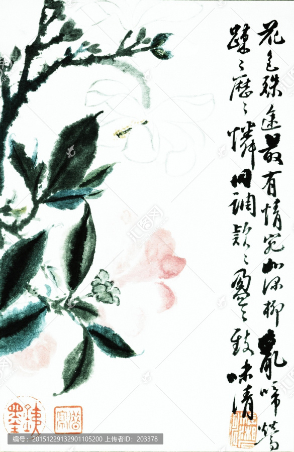 石濤,花鳥高清畫