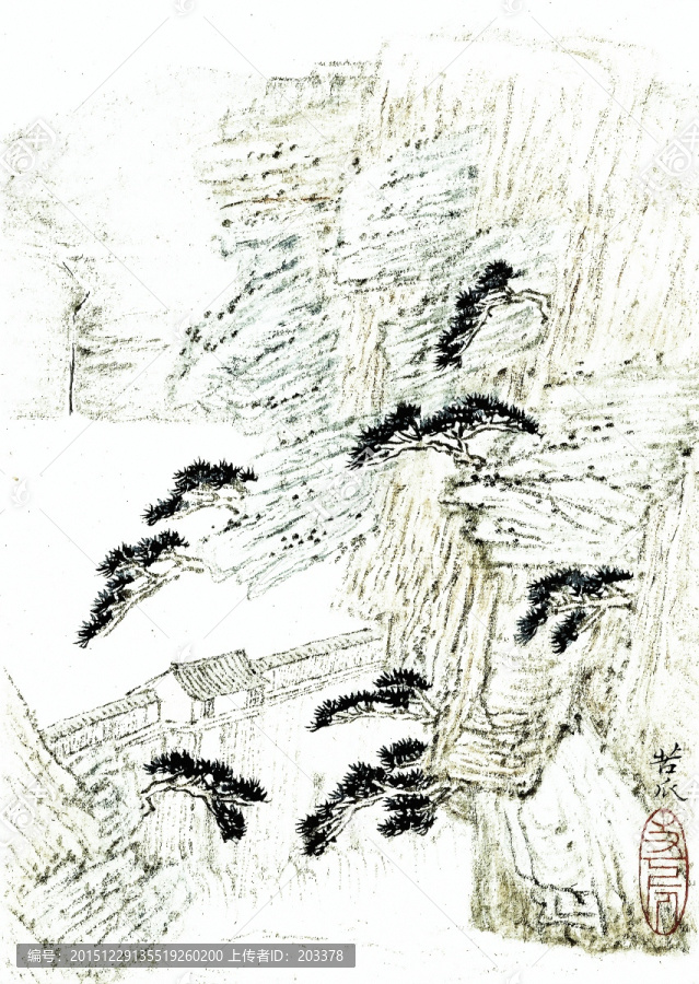 石濤,山水畫高清圖