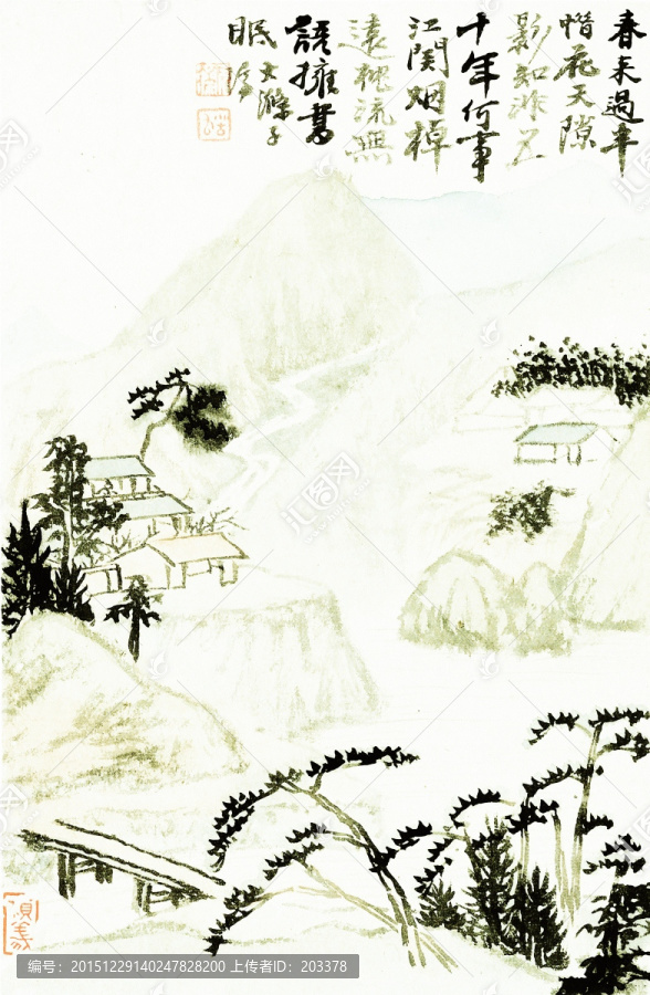 石濤,山水畫高清圖