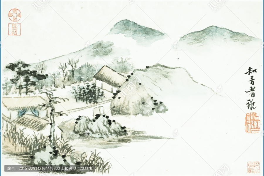 石濤,山水畫高清圖