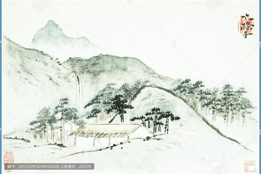 石濤,山水畫高清圖