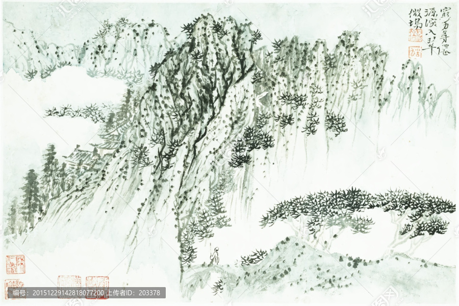石濤,山水畫(huà)高清圖