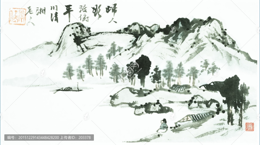 石濤,山水畫(huà)高清圖