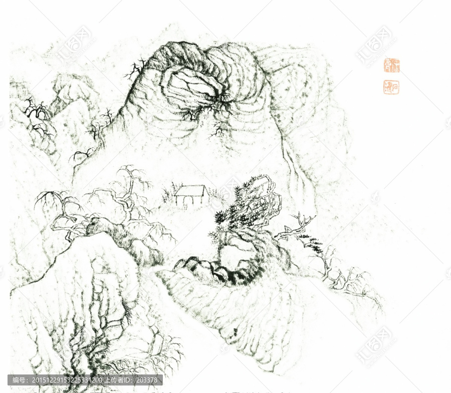 明,石濤,設色山水冊