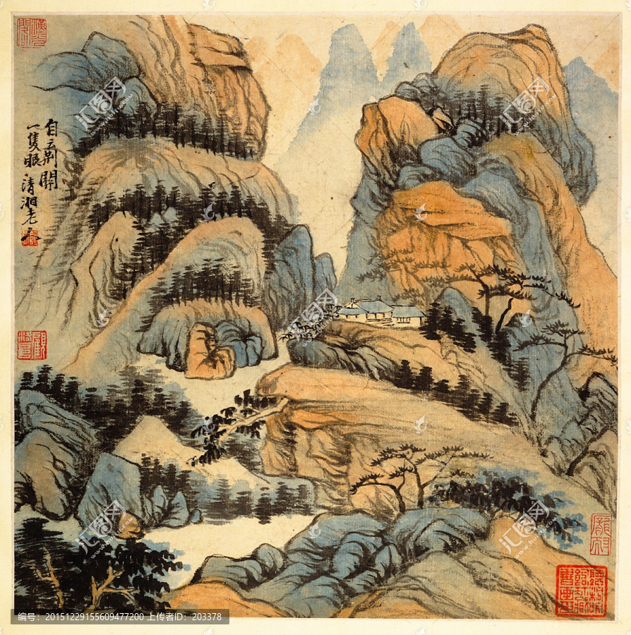 清,石濤,清湘老人高清圖