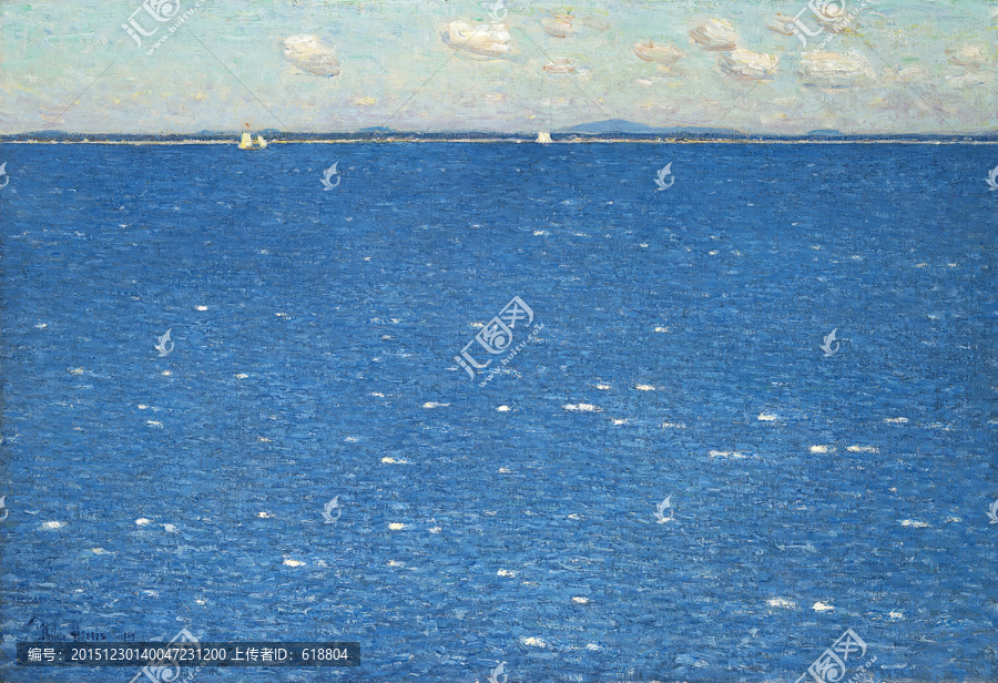 抽象大海風(fēng)景油畫