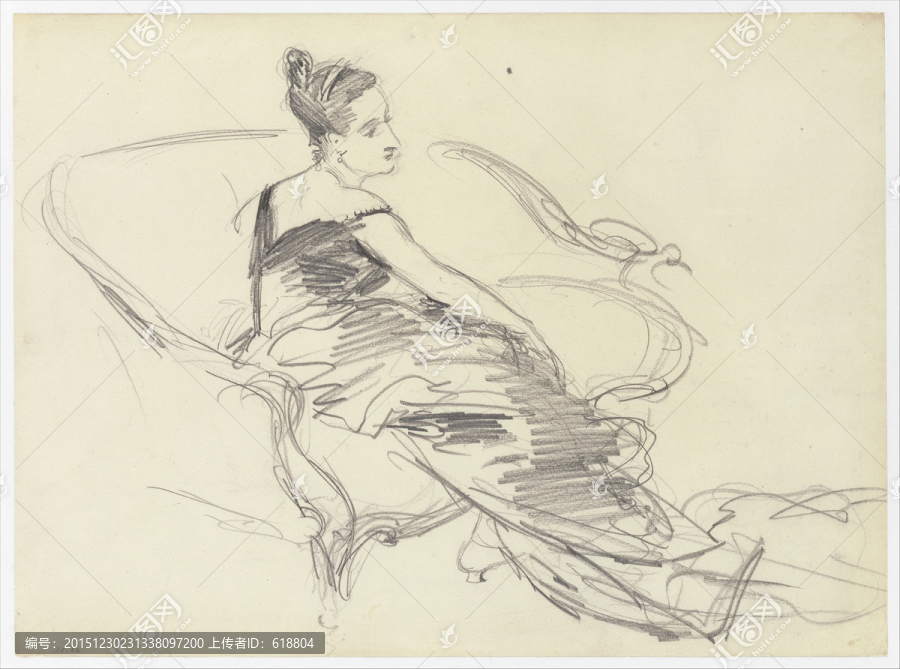 美女素描