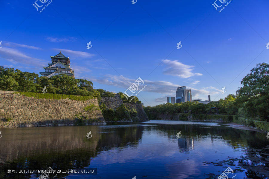 日式风格古建筑大阪城天守阁