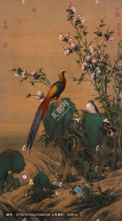 郎世寧,錦春圖