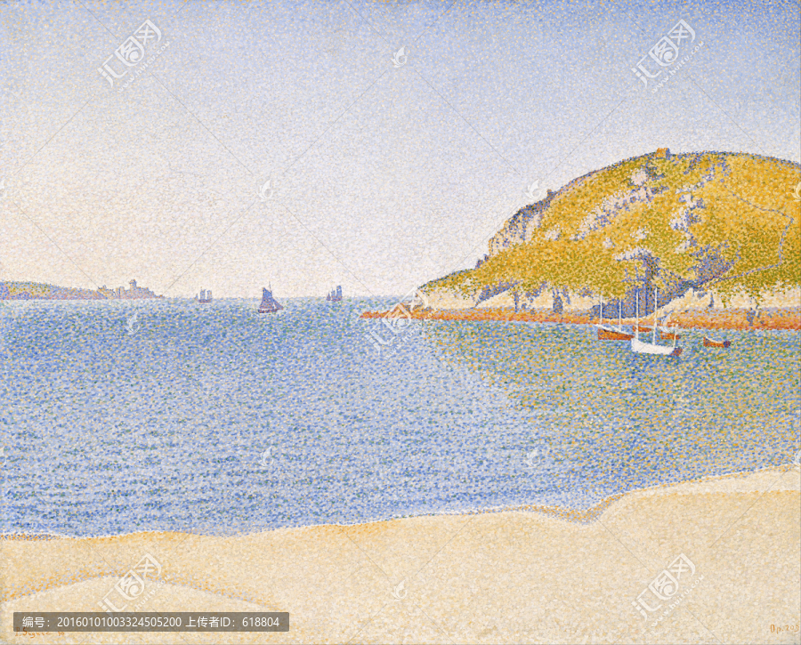 歐式點(diǎn)彩抽象風(fēng)景油畫