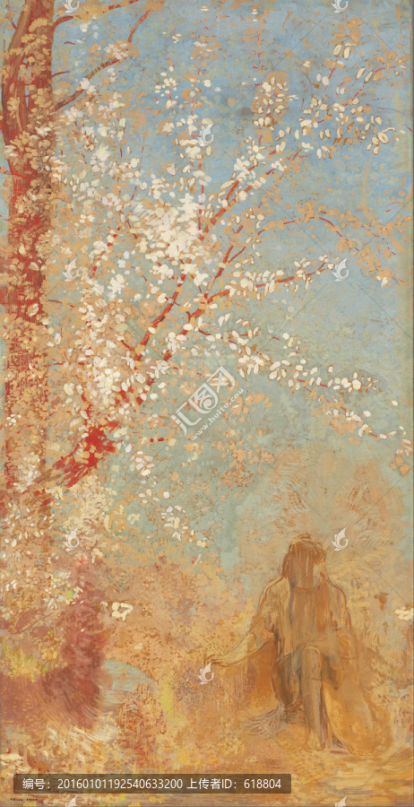 抽象花卉風(fēng)景油畫