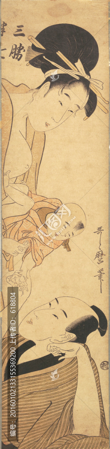 高清橫幅仕女浮世繪