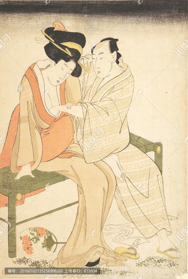 高清橫幅美女浮世繪