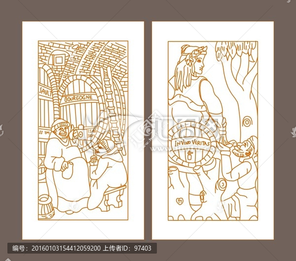 手繪葡萄酒插畫(huà),紅酒人物