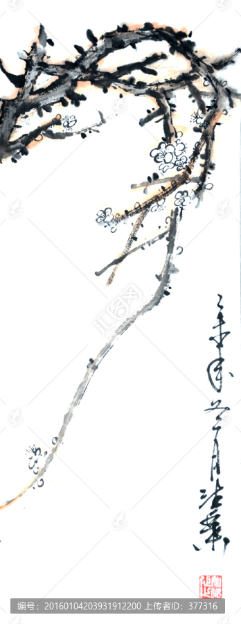 原創(chuàng)寫意梅花