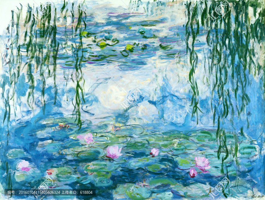 超清莫奈作品,博物館掃描原版