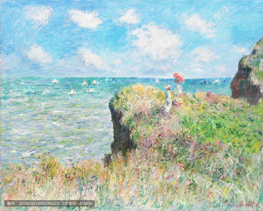 超清莫奈作品,博物館掃描原版