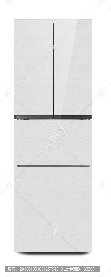 三開門電冰箱冰箱正面圖