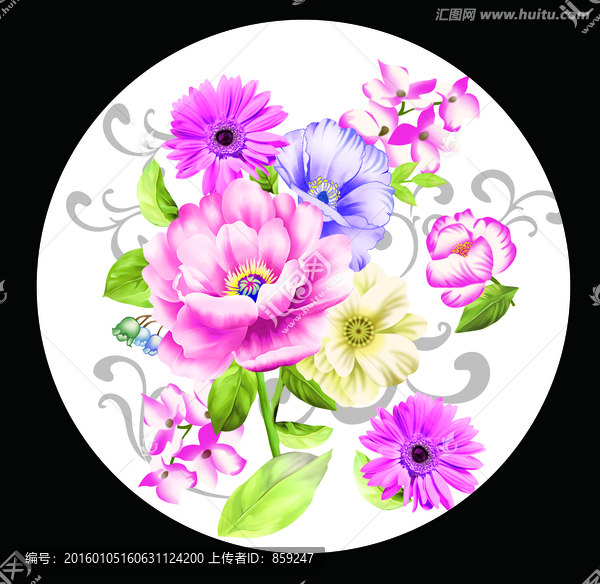 花卉組合粉