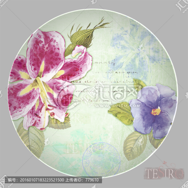 百合花,花卉psd分層