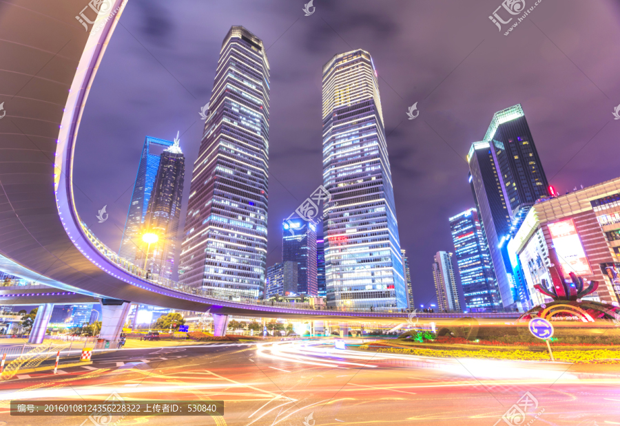 上海浦东夜景,（高清）