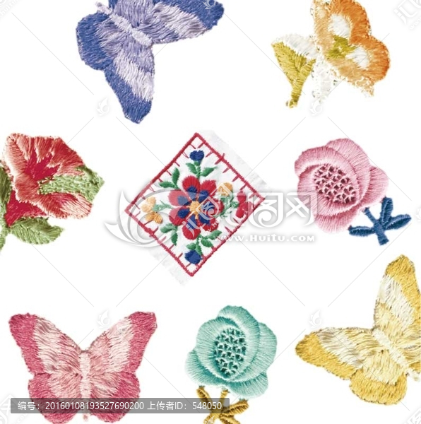 刺繡蝴蝶