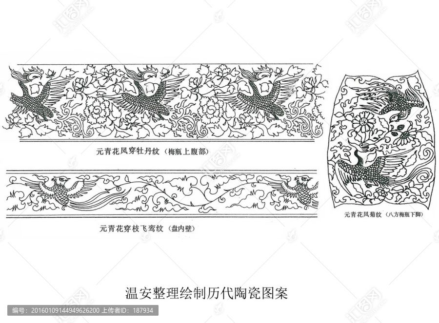 溫安陶瓷圖案整理元代