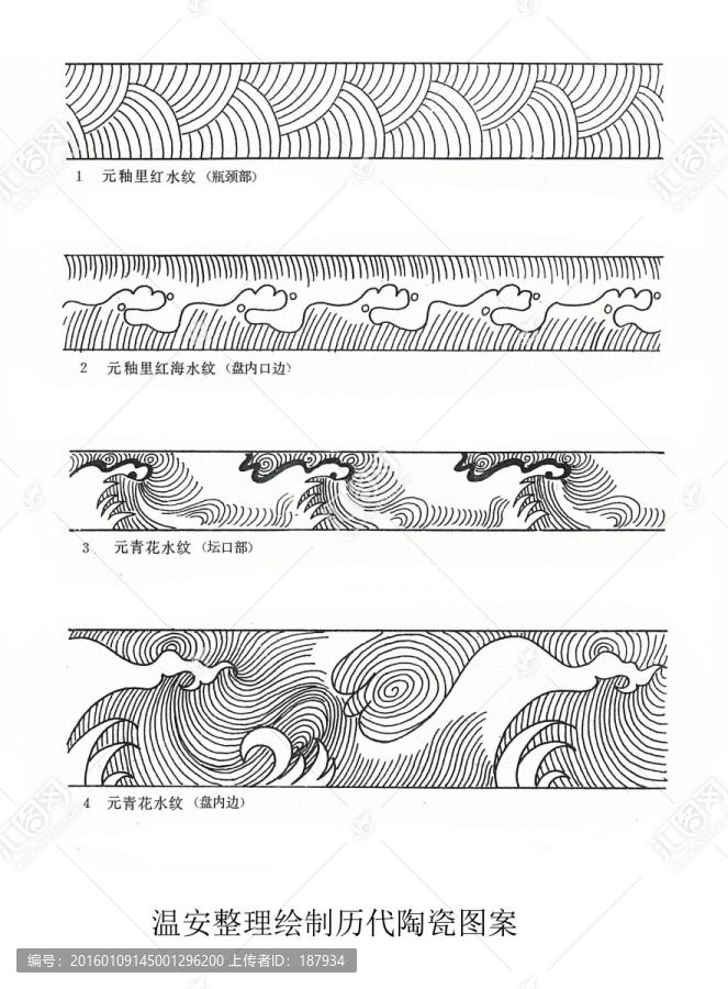 溫安陶瓷圖案整理元代