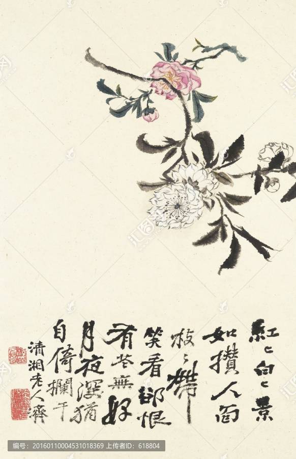 豎幅高清花鳥(niǎo)國(guó)畫(huà),畫(huà)廊專(zhuān)供