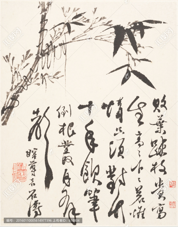 豎幅高清花鳥國畫,畫廊專供
