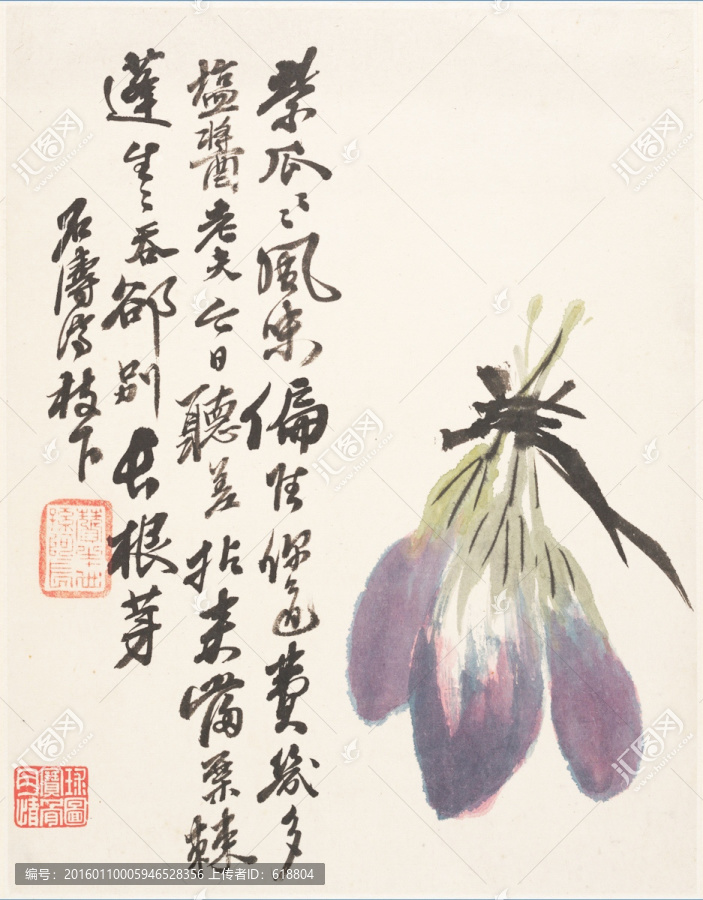豎幅高清花鳥國畫,畫廊專供