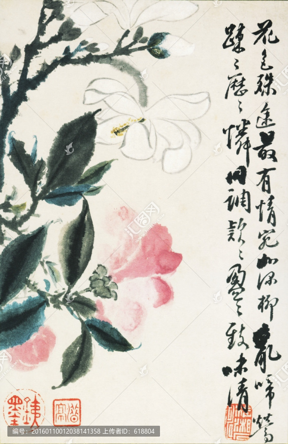 豎幅高清花鳥(niǎo)國(guó)畫(huà),畫(huà)廊專(zhuān)供
