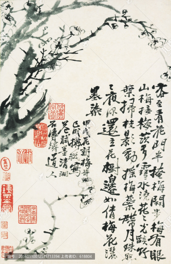 豎幅高清花鳥國(guó)畫,畫廊專供