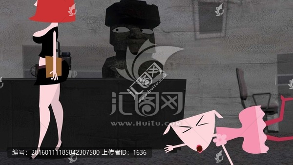 辦公室女孩走路20秒