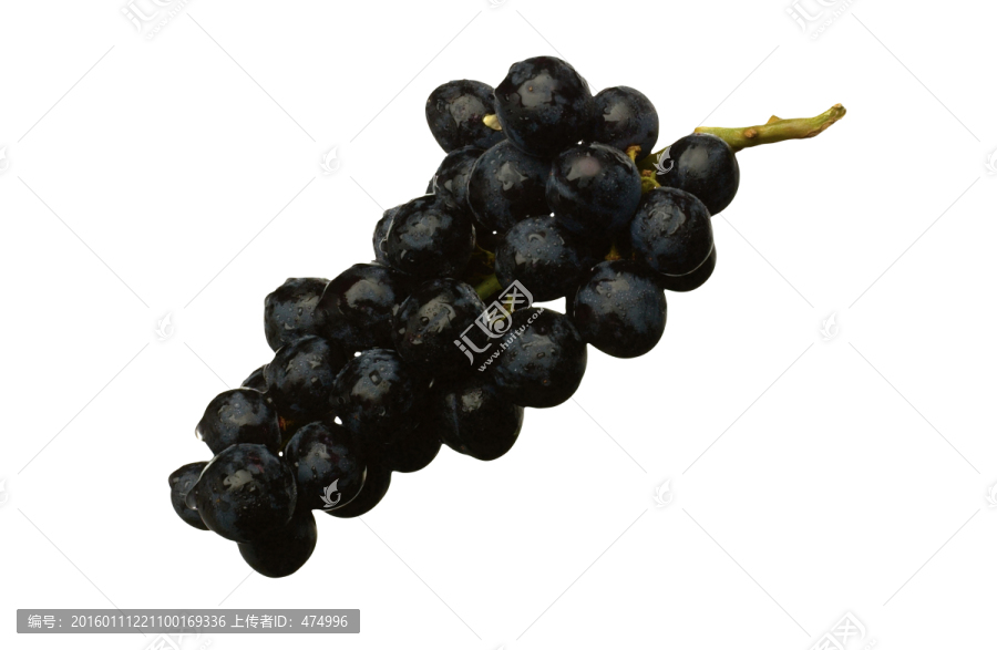 水果素材绿色食品黑葡萄