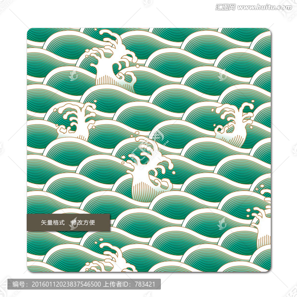 海水紋樣,江水紋樣,水紋樣