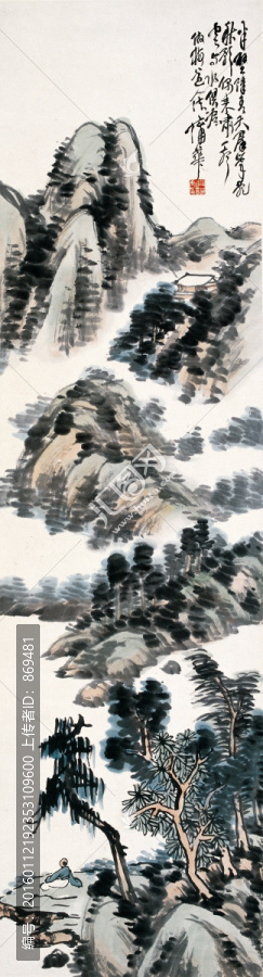 蒲華,山水畫,未分層