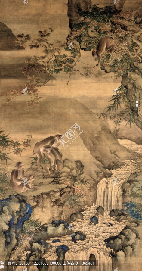 沈銓,蜂猴圖,未分層