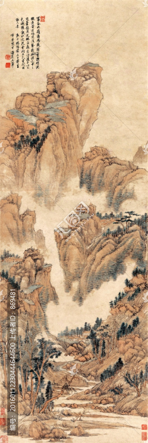 王翚,富春大嶺圖,未分層
