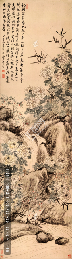 奚岡,竹菊?qǐng)D,未分層