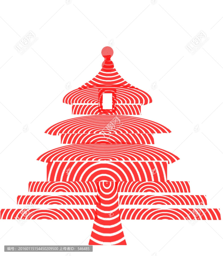 裝飾畫天壇（合層）