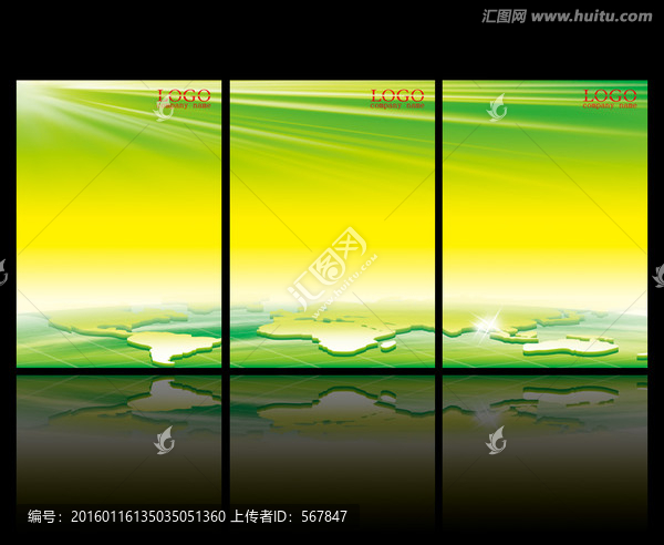 绿色创意背景