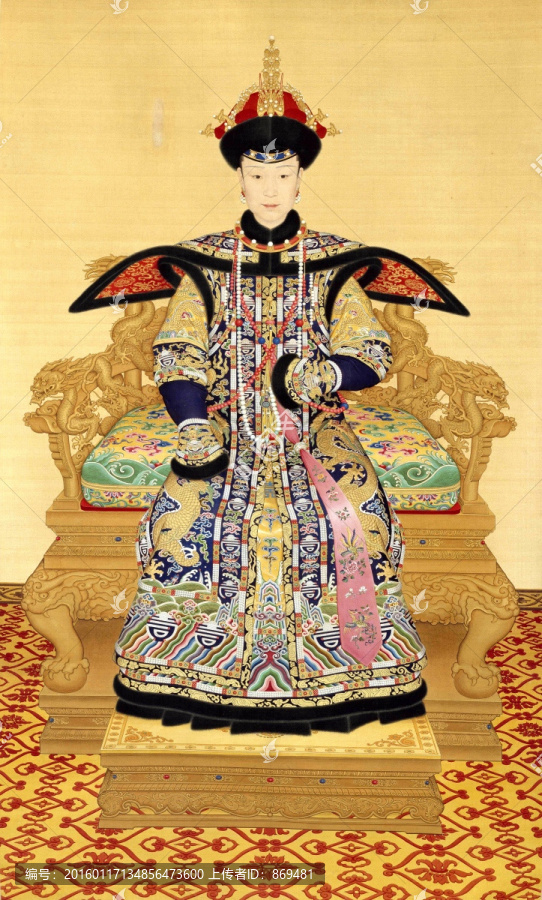 孝賢純皇后朝服像,未分層