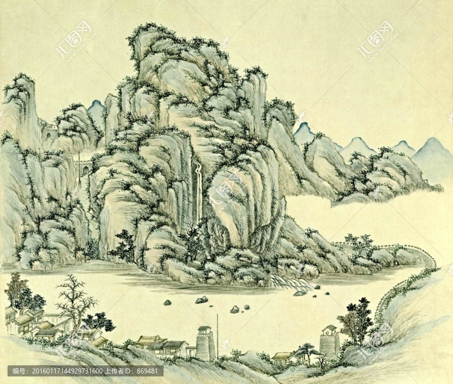 張若澄,居庸疊翠,未分層